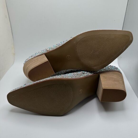 CUSHIONAIRE Women's Bravo Rhinestone Western boot +Memory Foam 10 SILVER NEW - Picture 5 of 7